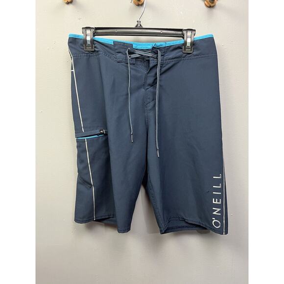 O’Neill Swim Trunks Mens size 28 Blue Shorts Swimming Suit Surf Beach Board‎ - Picture 1 of 8